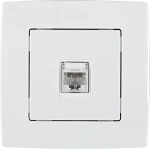 CITY PHONE SOCKET RJ11 WHITE