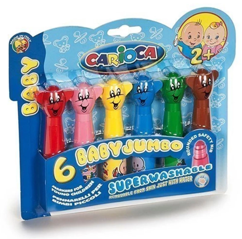 Μαρκαδόροι Carioca Baby Teddy Markers 6τμχ 42815