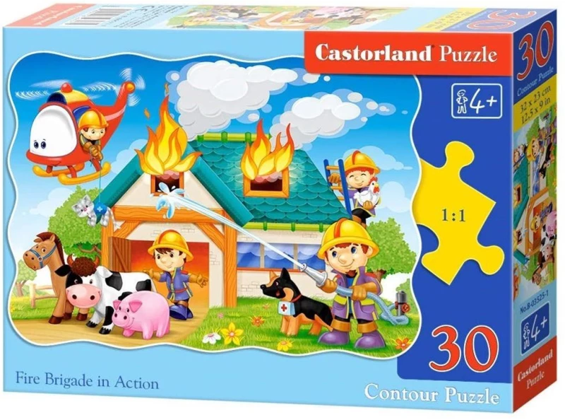 Παζλ Castorland 30 τμχ. Fire Brigade in Action 32x23cm B-03525-1