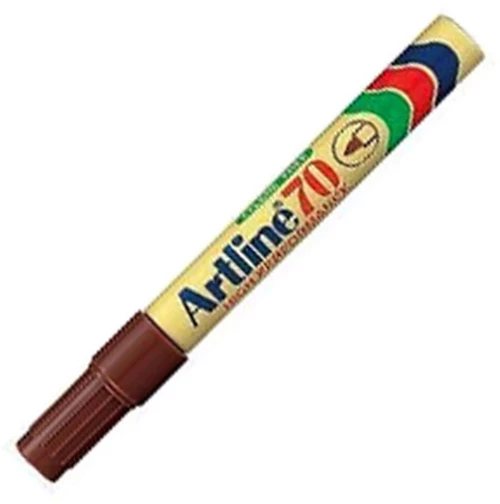Μαρκαδόρος Artline EK-70 Ανεξίτηλος Στρογγυλή Μύτη 1.5mm Καφέ