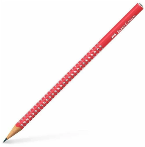 Μολύβι Τριγωνικό Faber Castell Sparkle Κόκκινο