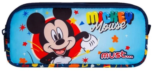 Κασετίνα Βαρελάκι Must 2 Φερμουάρ 21x6x9cm Mickey Mouse