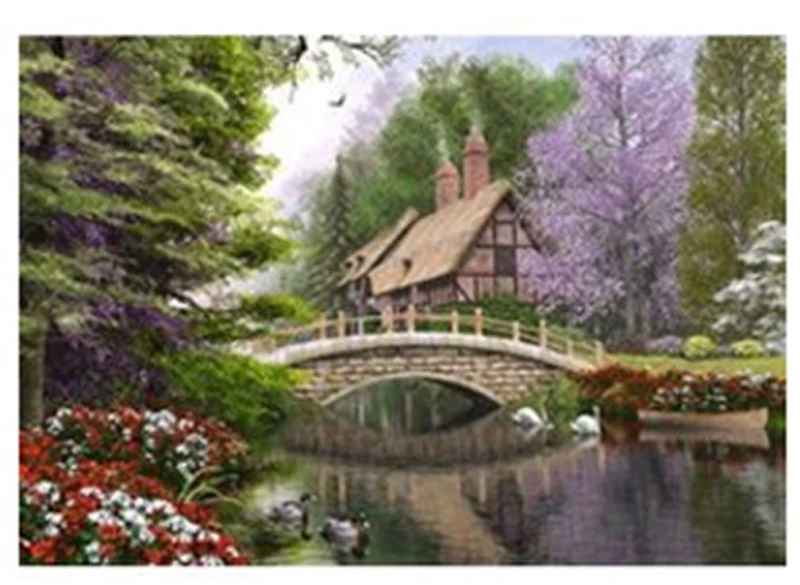 Παζλ Castorland 1000τμχ. River Cottage 68Χ47cm C-102365-2