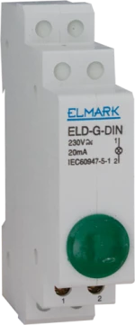 DIN-RAIL LAMP ELD- B- DIN 230V BLUE