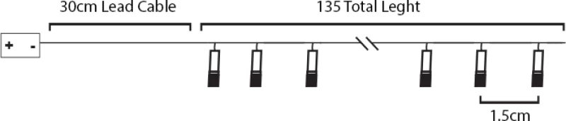 PLASTIC RAINBOW, 10 LED ΛΑΜΠΑΚΙΑ ΣΕ ΣΕΙΡΑ ΜΕ ΜΠΑΤΑΡΙΕΣ (2xAA), WW, IP20, 135+30cm, ΔΙΑΦΑΝ