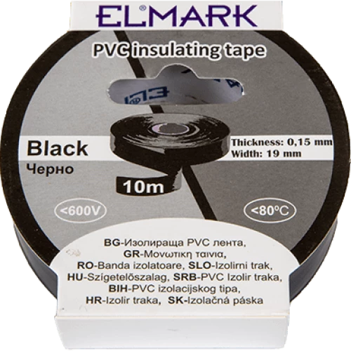 INSULATING TAPE 10mx19mm BLACK