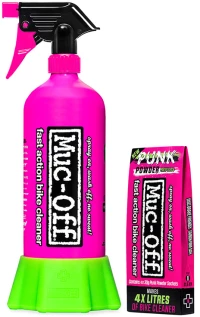 ΚΑΘΑΡΙΣTIKO ΜΟΤΟΣΥΚΛΕΤΑΣ ΣΕ ΣΚΟΝΗ MUC-OFF PUNK POWDER BIKE CLEANER 4 ΤΕΜΑΧΙΑ + BOTTLE FOR LIFE