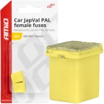ΑΣΦΑΛΕΙΕΣ JapVal PAL ΜICRO 14mm ΘΗΛΥΚΕΣ 60A ΣΕ ΚΙΤΡΙΝΟ ΧΡΩΜΑ AMIO - 2 Τεμ.