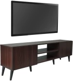 Έπιπλο τηλεόρασης Icarus pakoworld μελαμίνης καρυδί-wenge 150x32x46εκ