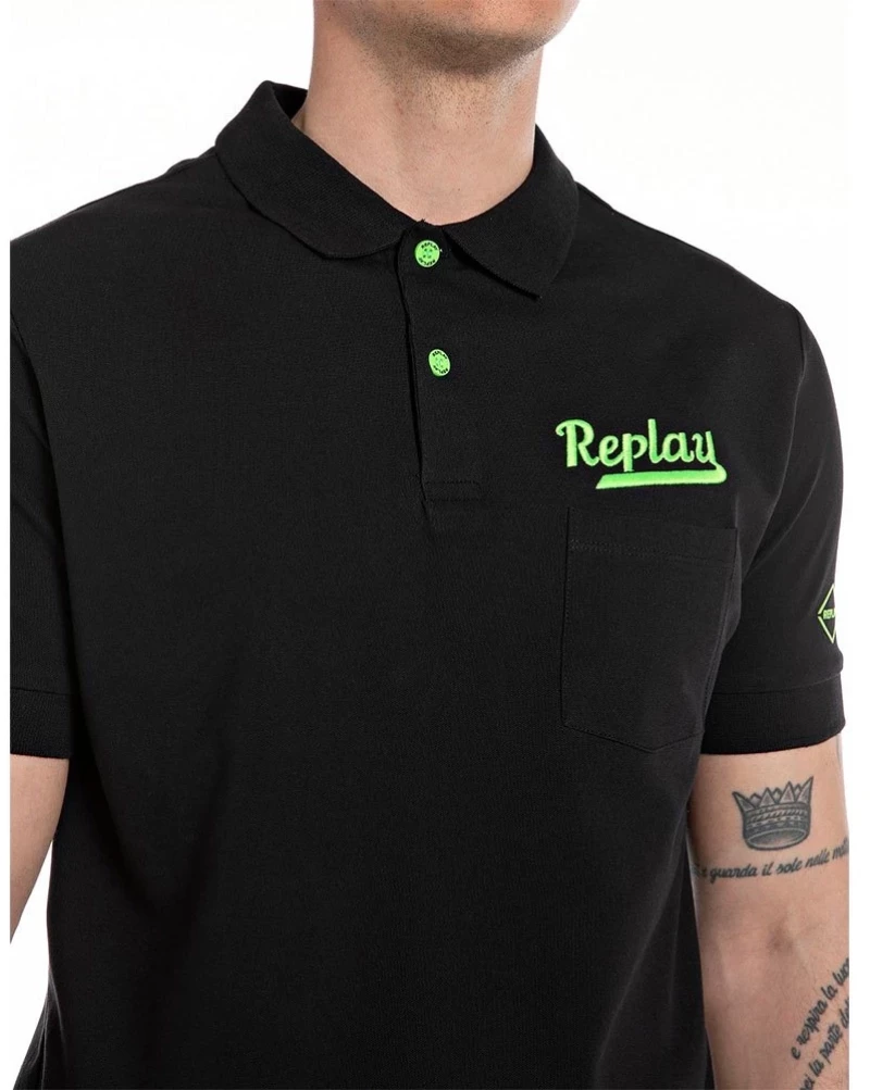 Replay Men Stretch_Piquet Polo