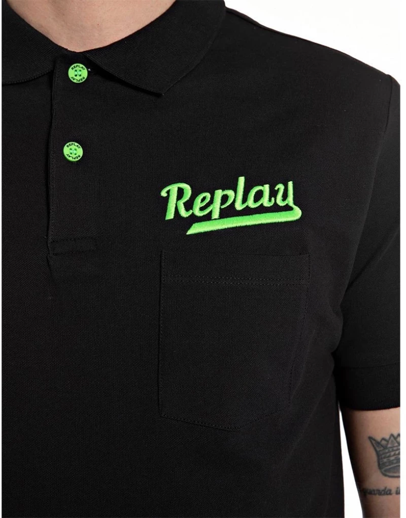 Replay Men Stretch_Piquet Polo