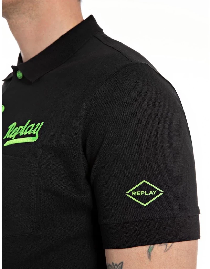 Replay Men Stretch_Piquet Polo