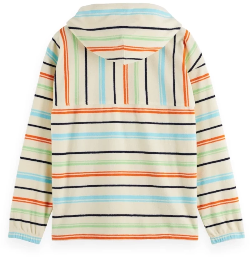 Scotch&Soda Towelling Striped Hoodie