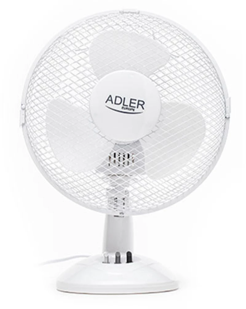 ADLER DESK FAN 23CM 22W~45W WHITE