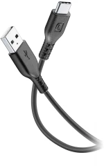 CELLULAR LINE 428203 USB Καλώδιο Συγχρονισμού και Φόρτισης Type-C (1,2m) Μαύρο