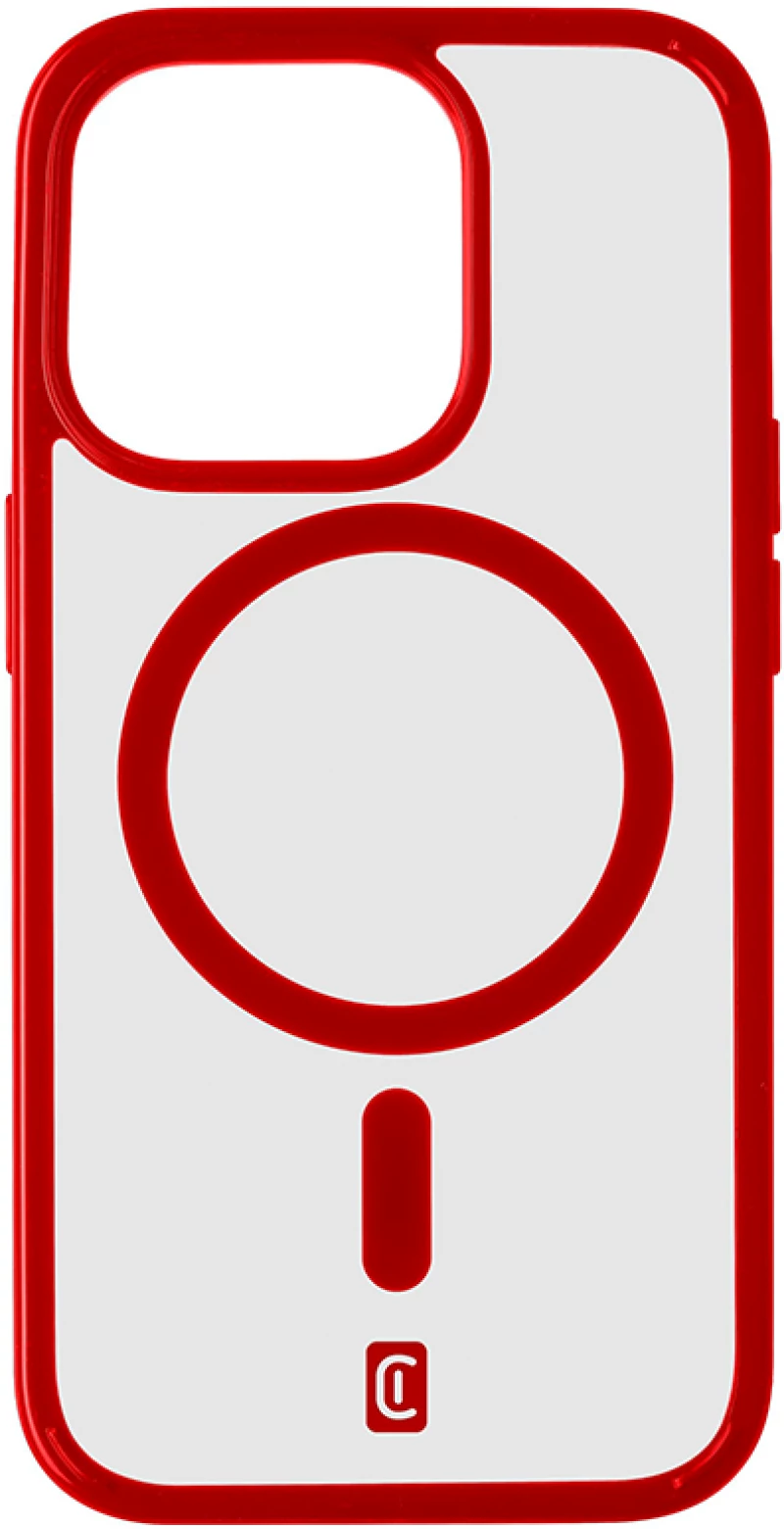 Cellular Line Pop Mag Θήκη Κινητού Σκληρής Σιλικόνης Back Cover για iPhone 15 Pro Κόκκινη