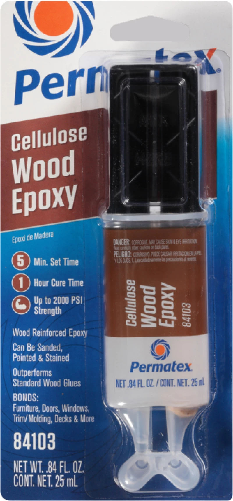 Εποξική κόλλα ξύλων Wood Epoxy Cellulose Permatex 25ml