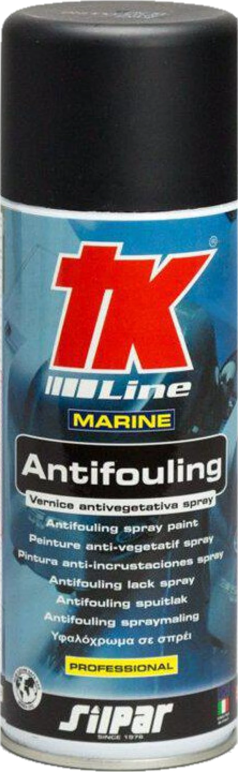 Υφαλόχρωμα σε σπρέι προπέλας Μαυρο Silpar TKLine Antifouling 400ml