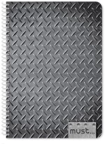 Τετράδιο Σπιράλ Must 17χ25 4θ. 120φ. Metal 584258