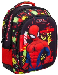 Σακίδιο Πλάτης Must 32χ18χ43 3Θήκες Spiderman