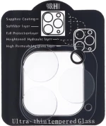 3D Rear Camera Tempered Glass Film for iPhone 13 Pro 6.1"/13 Pro Max 6.7" Transparent