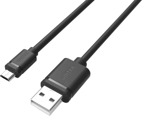 Unitek Regular USB 2.0 to micro USB Cable Μαύρο 3m (Y-C435GBK)