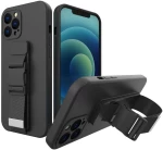 Rope Case Silicone Lanyard Cover Purse Lanyard Strap For Samsung Galaxy A13 5G Black