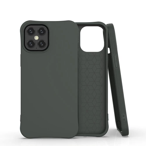 Soft Color Case flexible gel case for iPhone 12 Pro Max dark green