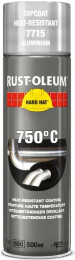 Χρώμα υψηλών θερμοκρασιών αλουμίνιο Heat Resistant 750ºC Rust Oleum 500ml