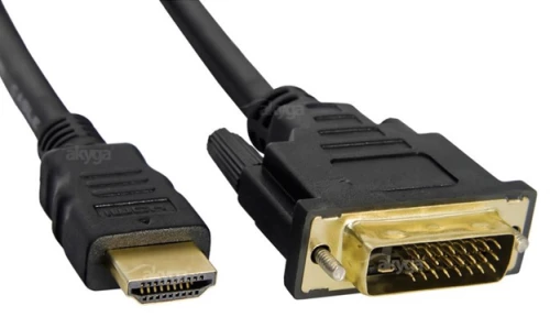 Akyga AK-AV-11 video cable adapter 1.8 m HDMI Type A (Standard) DVI-D Black