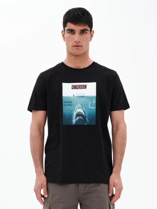 EMERSON T-SHIRT (221.EM33.51 BLACK)