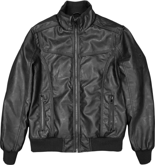 REBASE Leather Jackets (232.RLJK.016-BLACK)