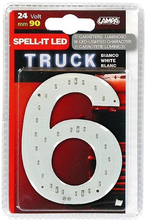 ΑΡΙΘΜΟΣ 6 ΛΕΥΚΟ 24V LED L9875.4