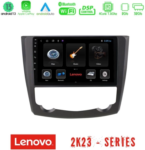 Lenovo Car Pad Renault Kadjar 4Core Android 13 2+32GB Navigation Multimedia Tablet 9" U-LEN-RN0218