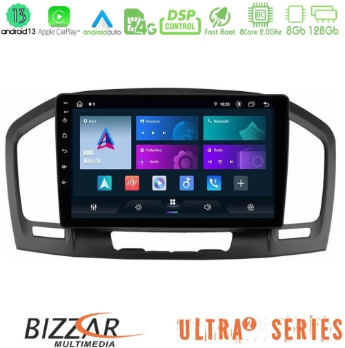 Bizzar ULTRA Series Opel Insignia 2008-2013 8core Android13 8+128GB Navigation Multimedia Tablet 9" U-UL2-OP0462