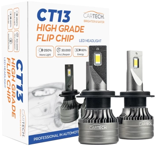 ΛΑΜΠΑ LED CT13 H7 SHORT 60W WHITE 6500K CARTECH 33602
