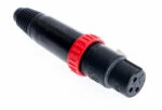 Neutrik,3-FXS-B,XLR ΘΗΛΥΚΟ ΠΡΟΕΚΤΑΣΗΣ+SW(GOLD)