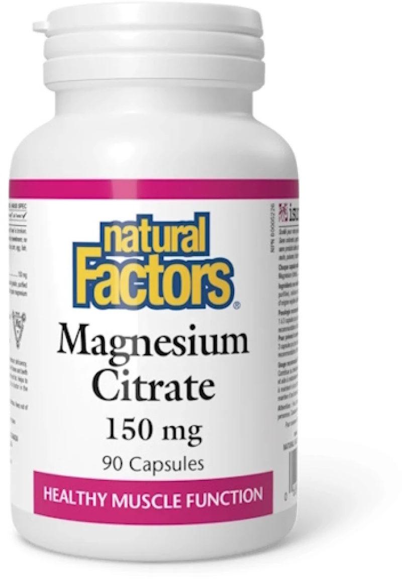 Κιτρικό Μαγνήσιο (Magnesium Citrate) 150mg x 90 caps x Natural Factors