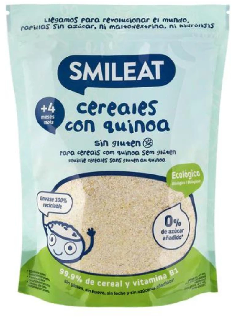 Βρεφική  Κρέμα με Κινόα  4+  (χωρίς Γλουτένη )    200gr  Βio,   Smileat 14517
