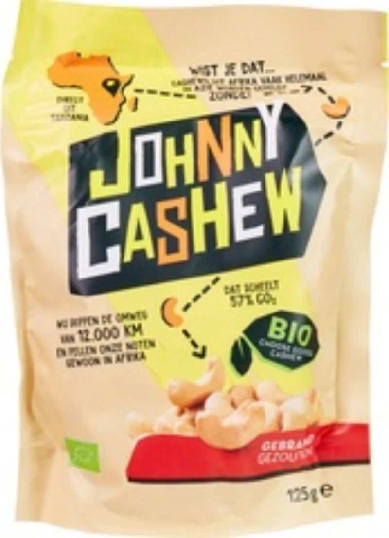 Βιολογικά Κάσιους  Ψημένα & Αλατισμένα   125g     Johnny Cashew 14818