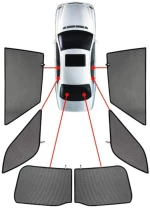 CUPRA FORMENTOR 5D 2020+  ΚΟΥΡΤΙΝΑΚΙΑ ΜΑΡΚΕ CAR SHADES - 6 ΤΕΜ. PVC.CUP-FORM-5-A
