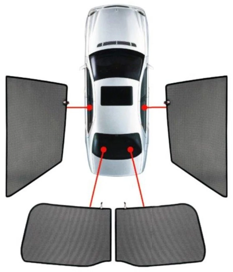SEAT LEON 3D 2012+ ΚΟΥΡΤΙΝΑΚΙΑ ΜΑΡΚΕ CAR SHADES - 4 ΤΕΜ. PVC.SEA-LEON-3-D