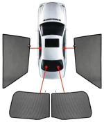 SEAT LEON 3D 2012+ ΚΟΥΡΤΙΝΑΚΙΑ ΜΑΡΚΕ CAR SHADES - 4 ΤΕΜ. PVC.SEA-LEON-3-D