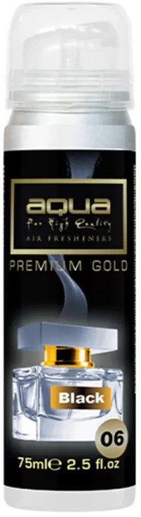 ΑΡΩΜΑΤΙΚΟ ΑΥΤΟΚΙΝΗΤΟΥ ΣΕ ΣΠΡΕΙ (SPRAY) ΜΕ ΑΡΩΜΑ BLACK PREMIUM GOLD SERIES 75ml AQUA - 1 TEM. 10-783/AQ