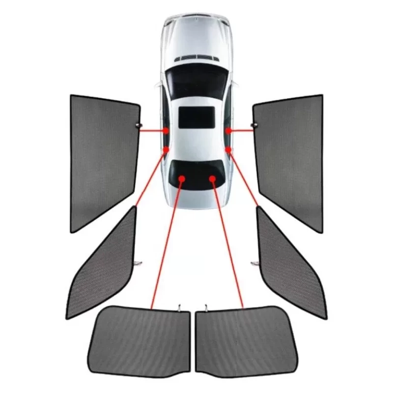 RENAULT CAPTUR 5D 2013+ ΚΟΥΡΤΙΝΑΚΙΑ ΜΑΡΚΕ CAR SHADES - 6 ΤΕΜ. PVC.REN-CAPT-5-A