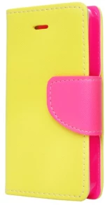 Flip Cover για Samsung Galaxy S4 mini SM492 ΚΙΤΡΙΝΟ OEM