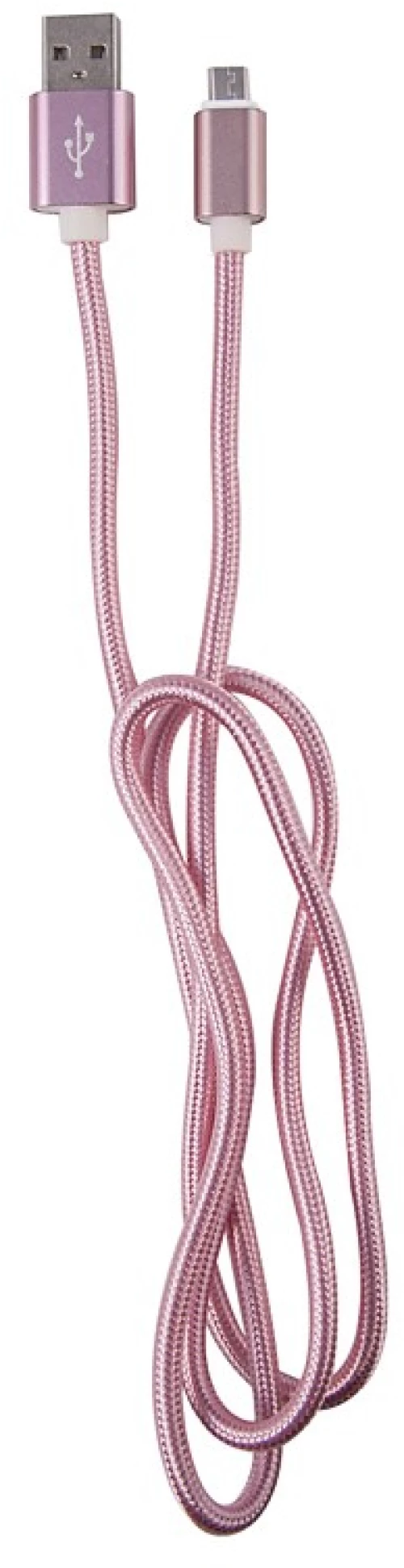 OEM  ΚΑΛΩΔΙΟ REGULAR USB TO MICRO USB  1m PINK 3873
