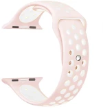OEM SILICONE BAND FOR APPLE WATCH 38-40-41MM (WHITE/PINK) 111.0203