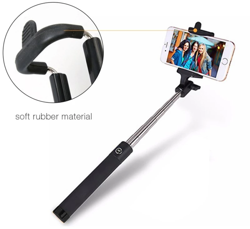 SELFIE STICK ΜΕ ΚΑΛΩΔΙΟ JACK 3.5mm 3976_ΠΡΑΣΙΝΟ