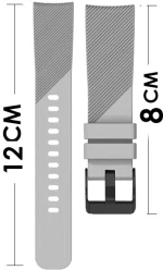 111.0435 Twill Texture Λουράκι Σιλικόνης (Amazfit GTS 43mm) ΠΡΑΣΙΝΟ